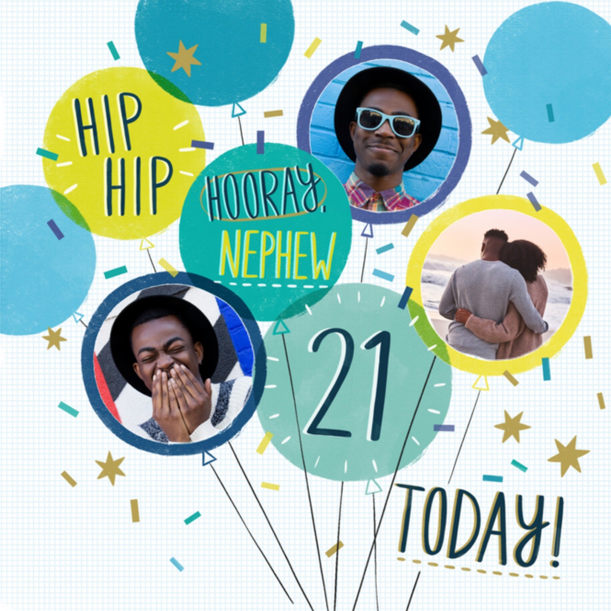 Verjaardagskaart - Hip hip hooray