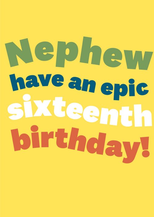 Greetz | Verjaardagskaart | Epic sixteenth