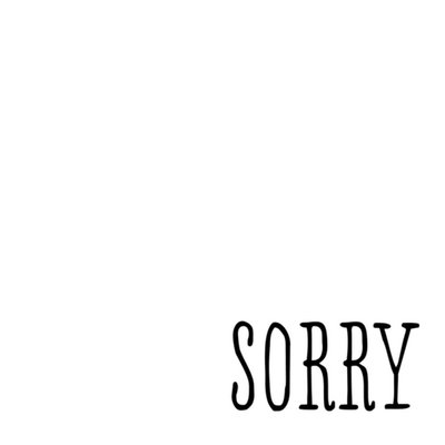 Greetz | Sorry kaart | sorry | minimalistisch