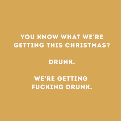 Greetz | Kerstkaart | drunk | grappig