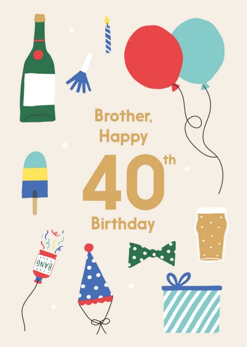 Greetz | Verjaardagskaart | Happy 40th birthday