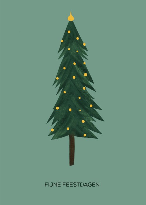De Merkwaardige Studio | Kerstkaart | Kerstboom | Fijne feestdagen