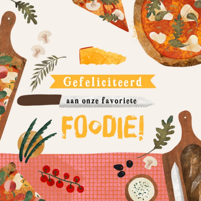 Greetz | Verjaardagskaart | foodie | pizza
