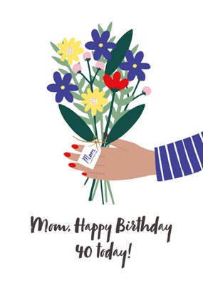 Greetz | Verjaardagskaart | mam 40 vandaag