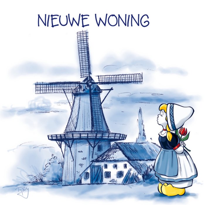 Old Dutch | Nieuwe woning | molen | boerin