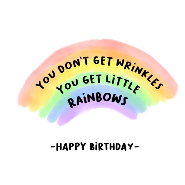 Liefs Jansje | Verjaardagkaart | regenboog