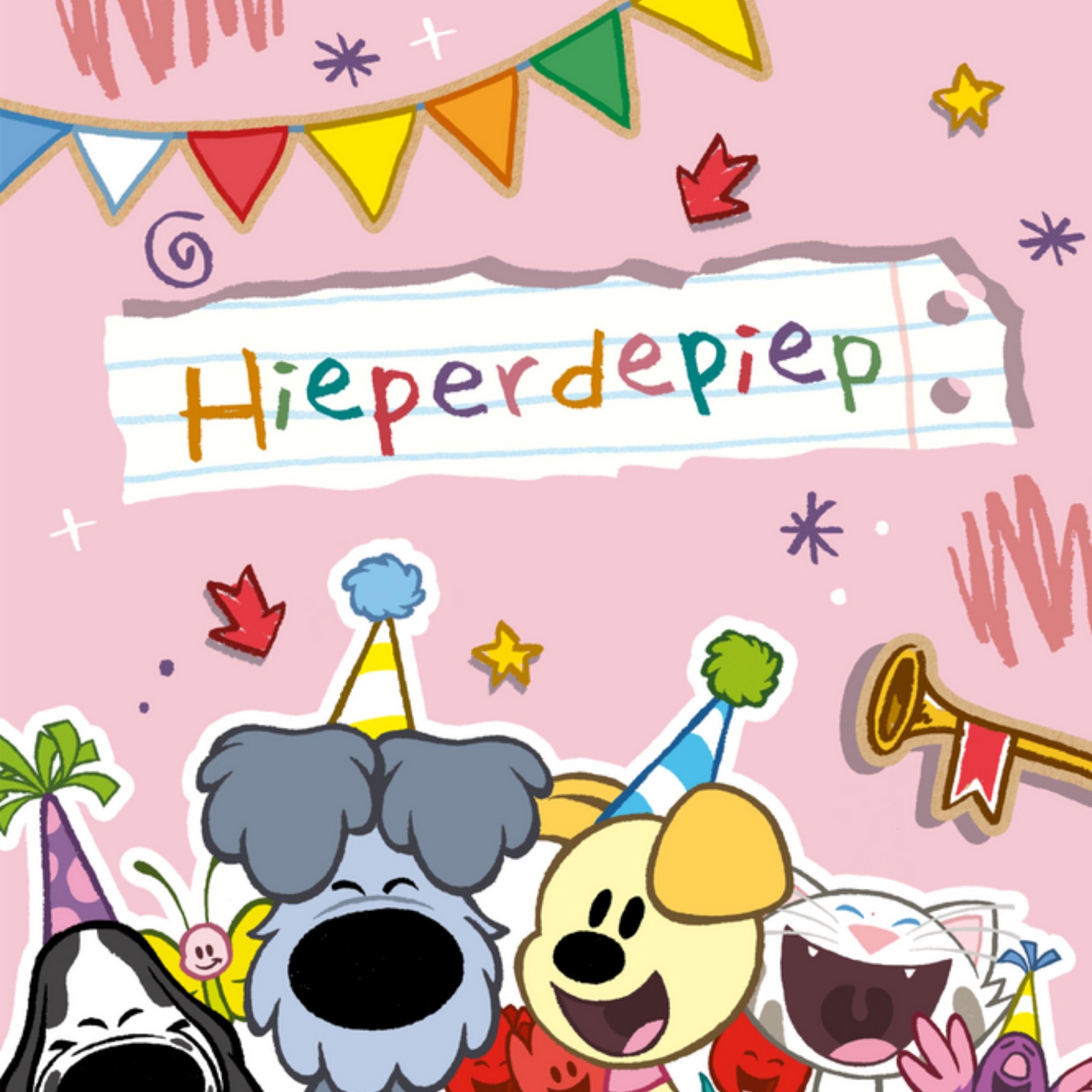 Woezel en Pip - Verjaardagskaart - illustratie