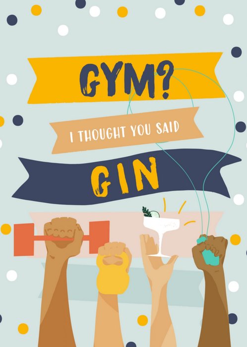 Greetz | Verjaardagskaart | gym | gin