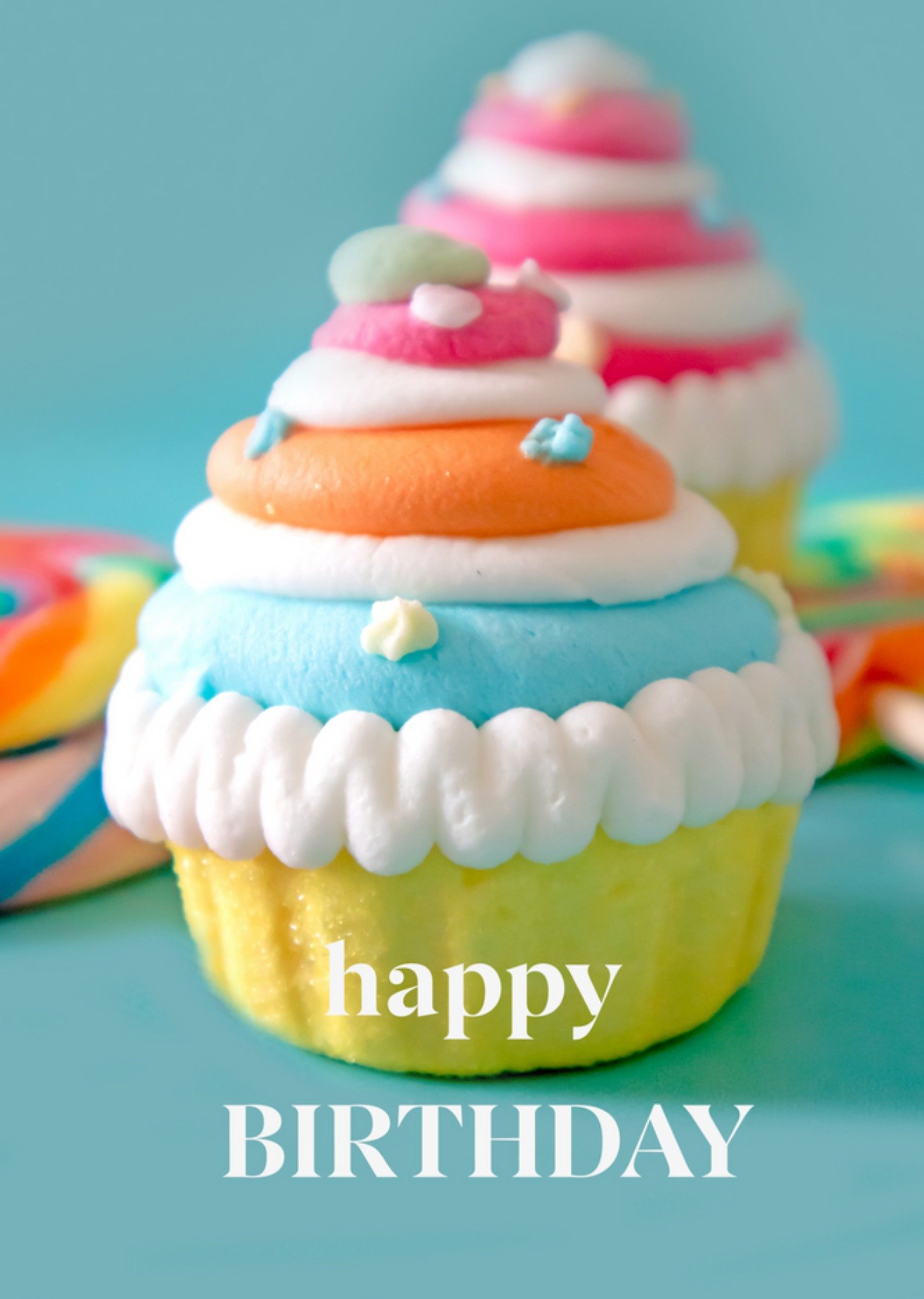 Photoflash - Verjaardagskaart - cupcake