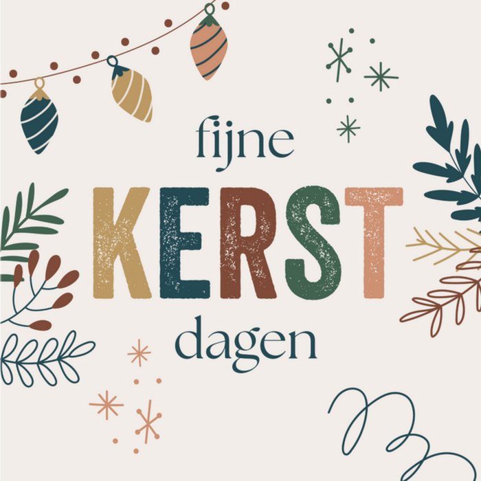 Papercute Kerstkaart Fijne kerstdagen Greetz