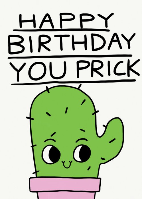 Jolly Awesome | Verjaardagskaart | cactus