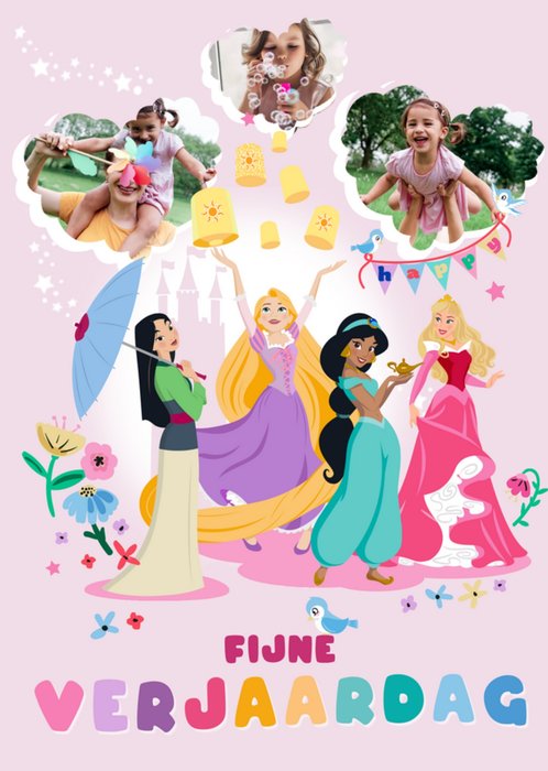 Disney | Verjaardagskaart | Disney Prinsessen | Met fotos