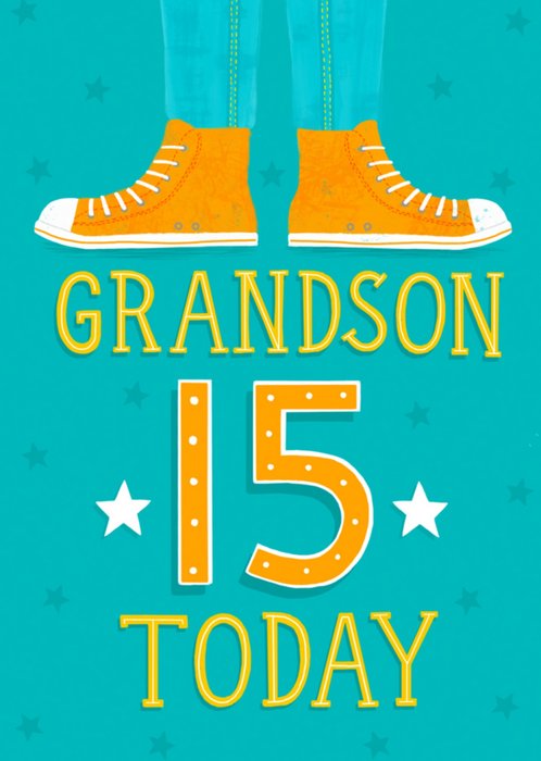 Greetz | Verjaardagskaart | Grandson 15 today