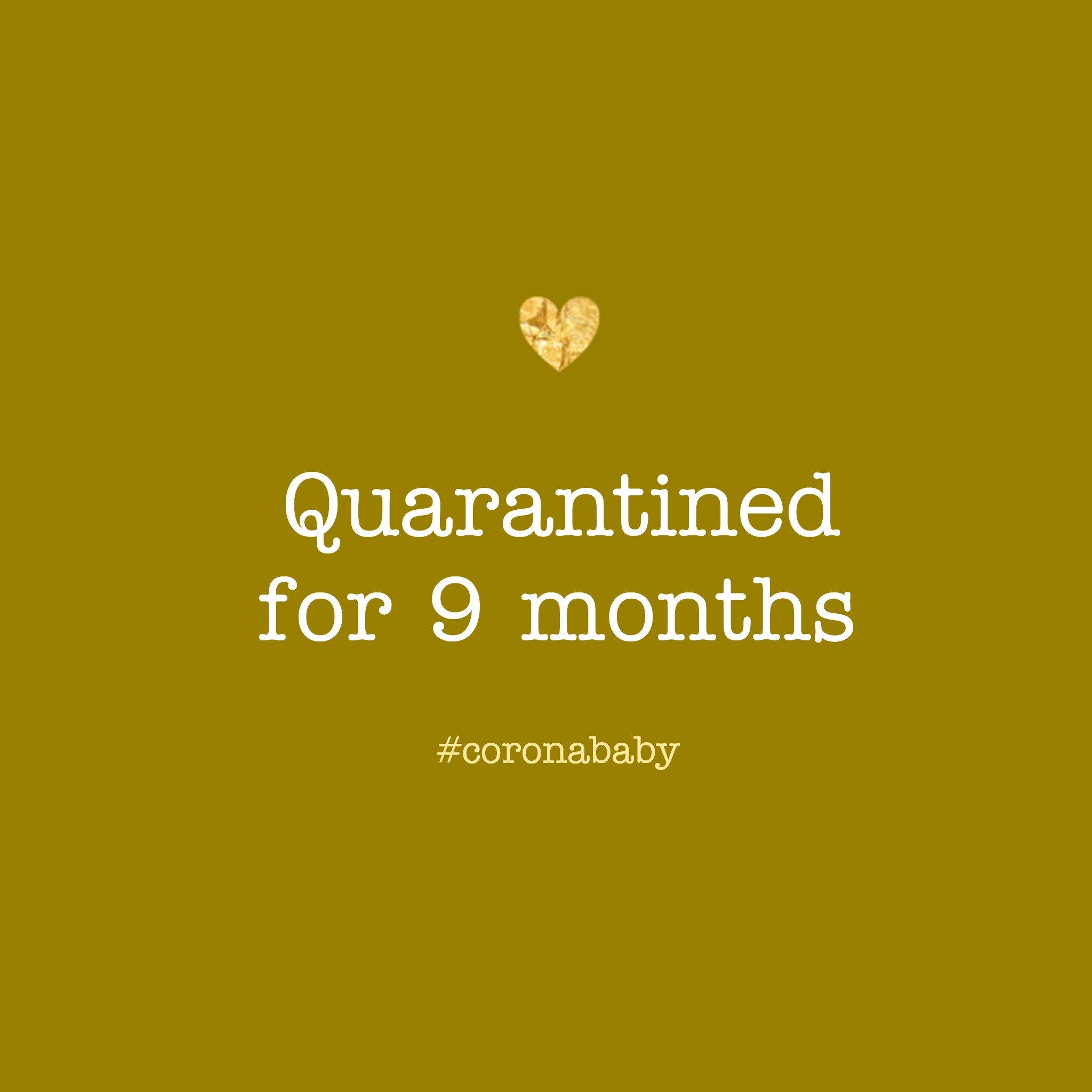 Zwangerschapskaart - quarantined