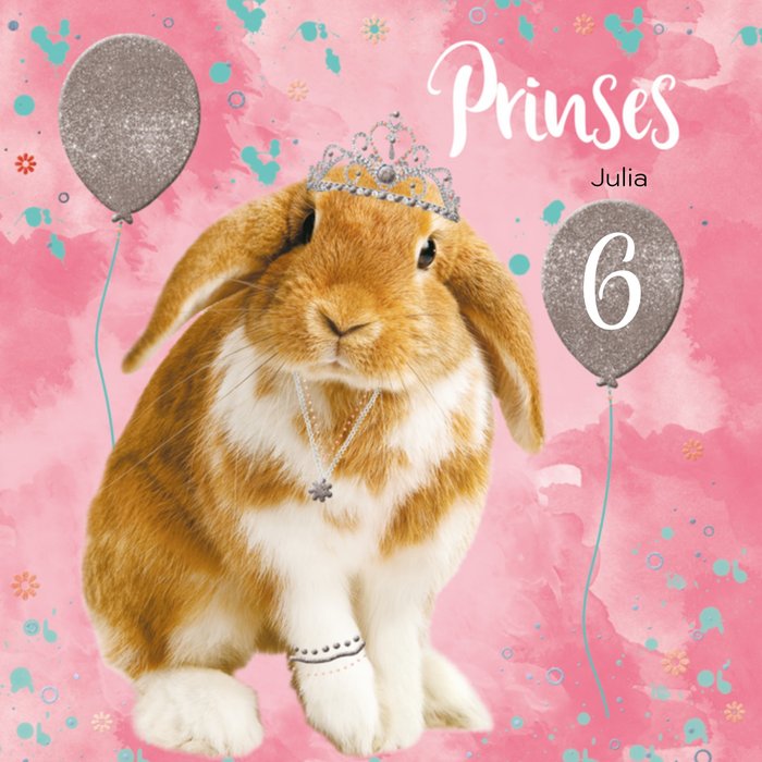 TMS | Verjaardagskaart | met naam | konijn