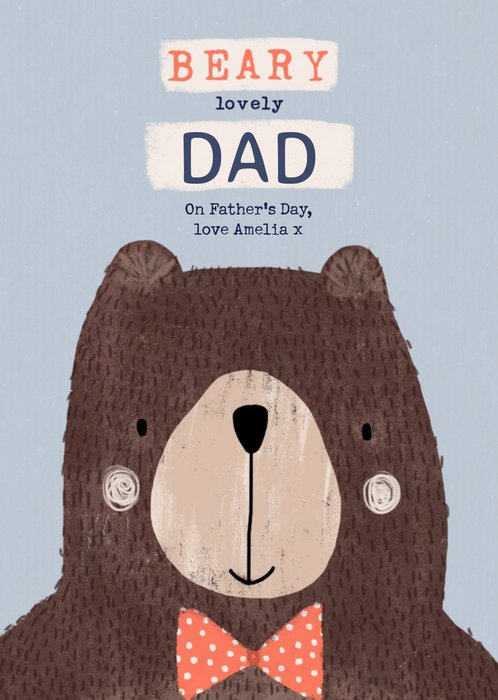 Greetz | Vaderdagkaart | beer | met naam