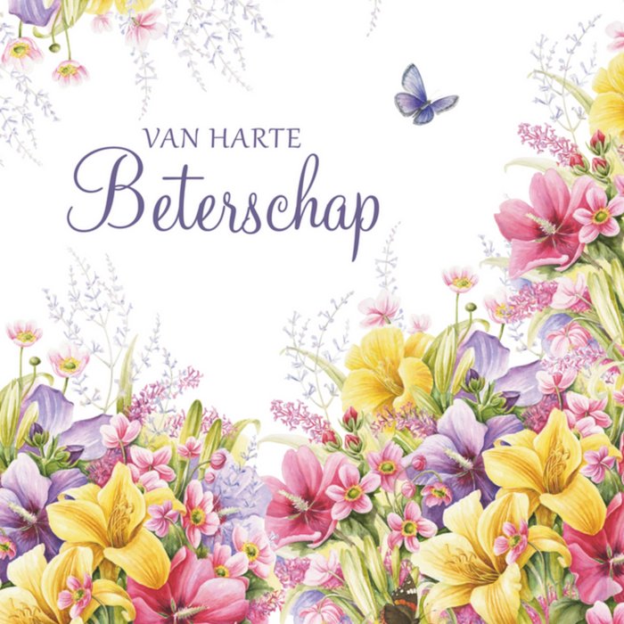 Janneke Brinkman | Beterschapskaart | bloemen