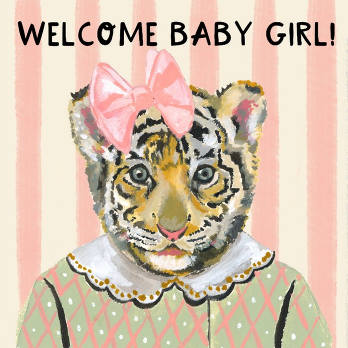 Drunk Girl Designs | Geboortekaart | Tijger | Baby Girl