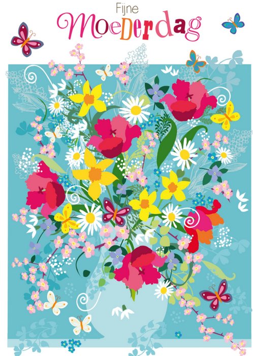 Paperclip | Moederdagkaart | bloemen