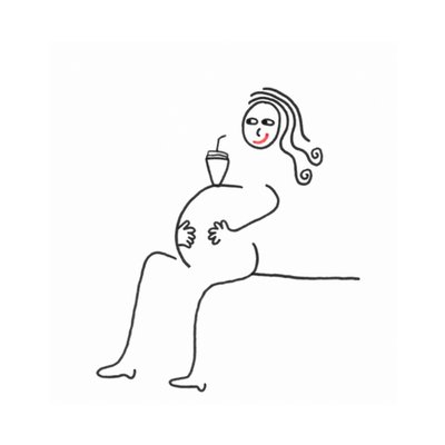 Eva Gans | Zwangerschapskaart | Illustratie