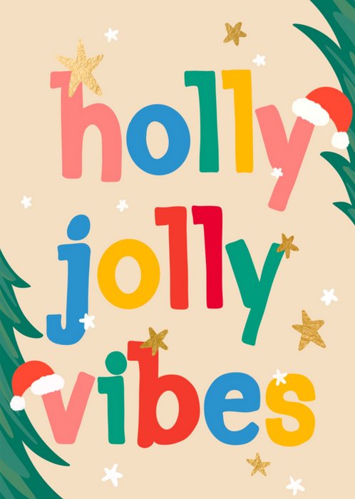 Minikaart | Kerstkaart | Holly Jolly Vibes 