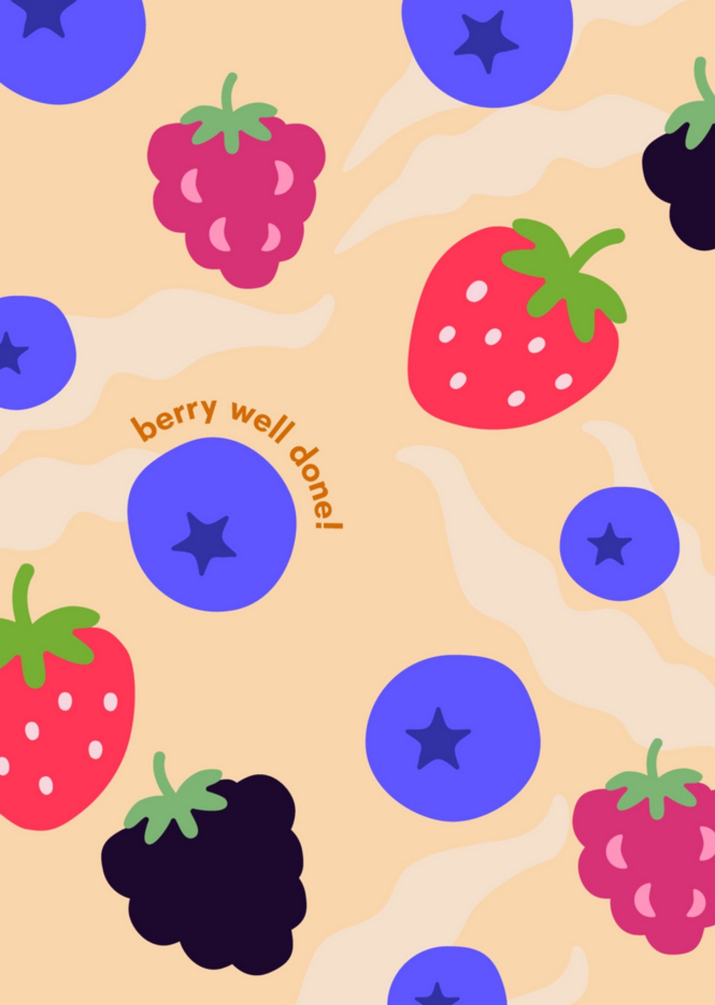 Felicitatie kaart - Fruit - Illustratie