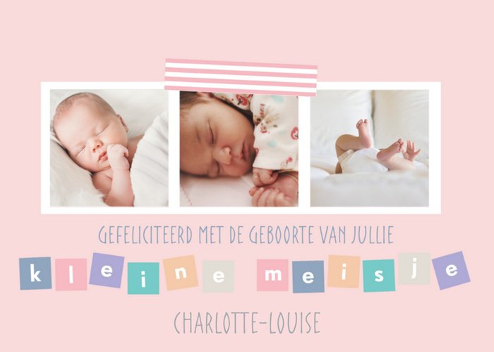 Greetz | Geboortekaart | fotokaart kleine meid