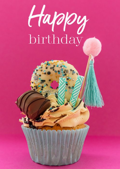 Photoflash | Verjaardagskaart | cupcake