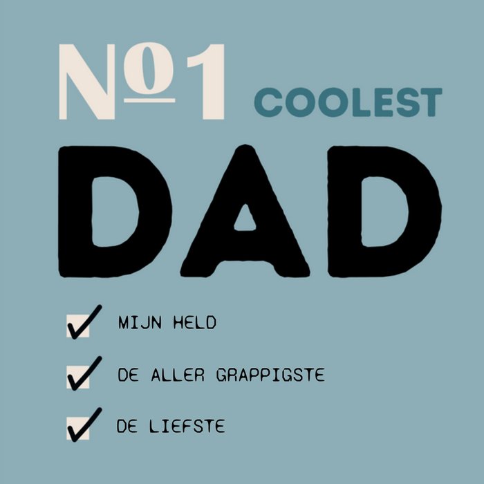 Greetz | Vaderdagkaart | coolest dad