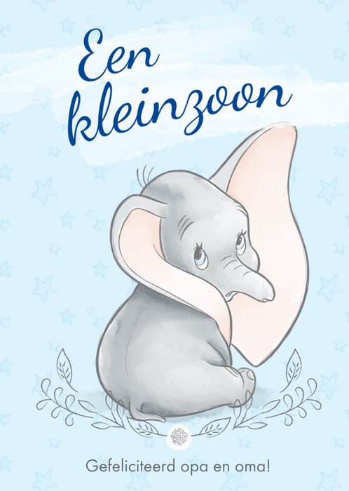 Disney | Geboortekaart | Dumbo | Kleinzoon