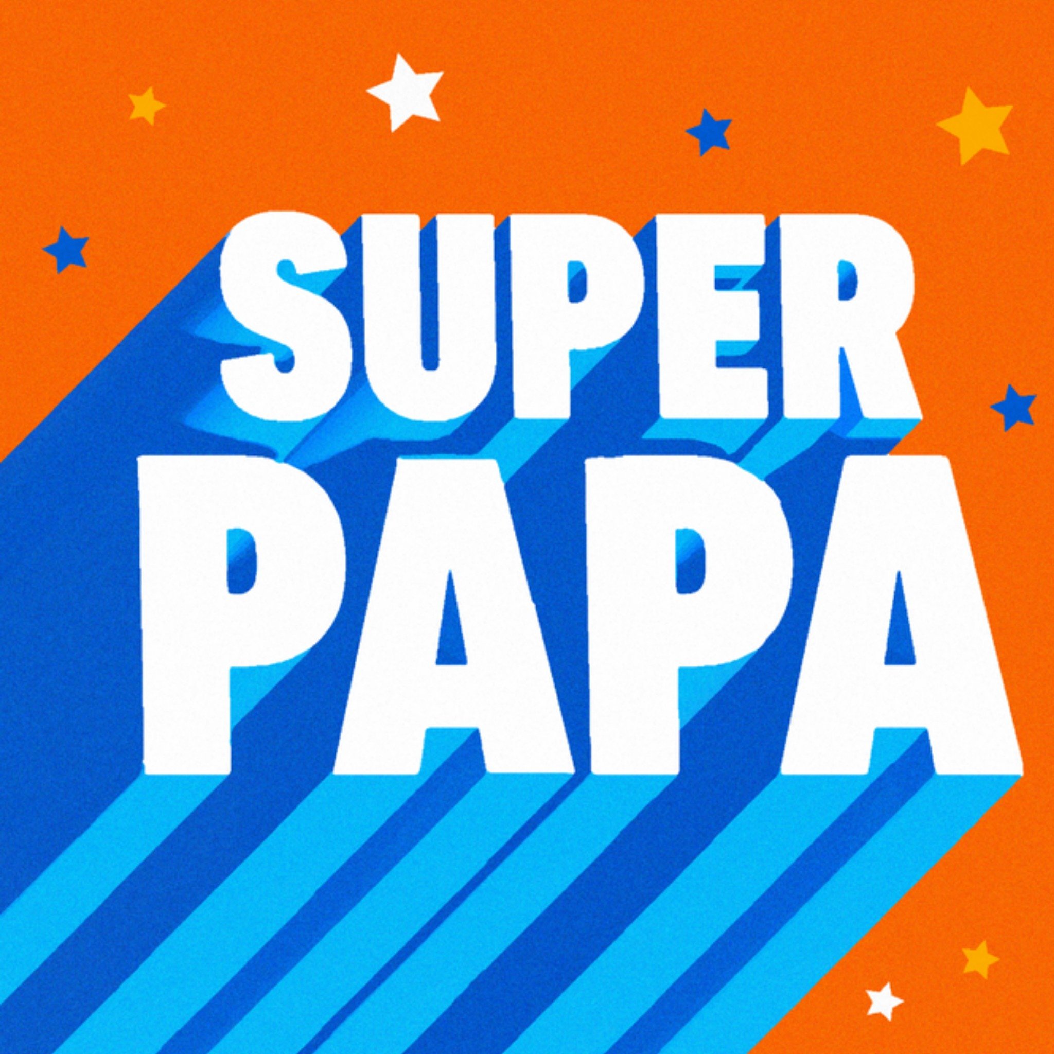Vaderdagkaart - super papa - 3D