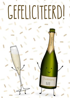 All the best cards | Felicitatiekaart | champagne