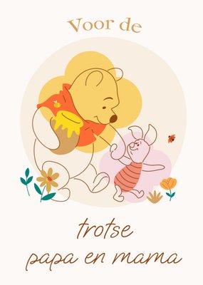 Disney | Geboortekaart | Winnie the Pooh | Voor de trotse Papa en Mama