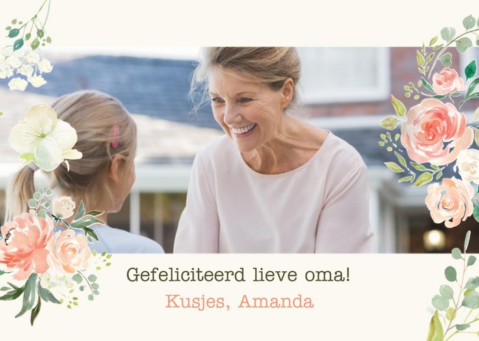 Greetz | Verjaardagskaart | Bloemen | Eigen foto