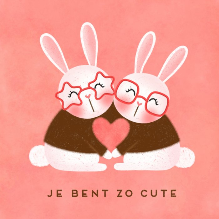 Marieke Witke | Valentijnskaart | konijn