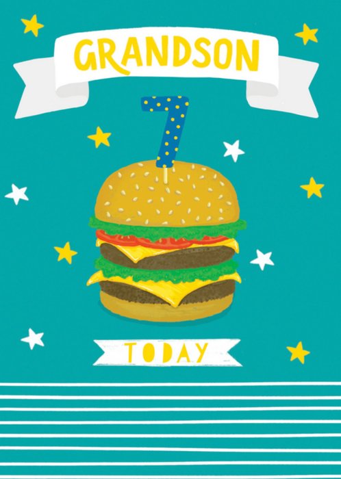 Greetz | Verjaardagskaart | Hamburger met leeftijd