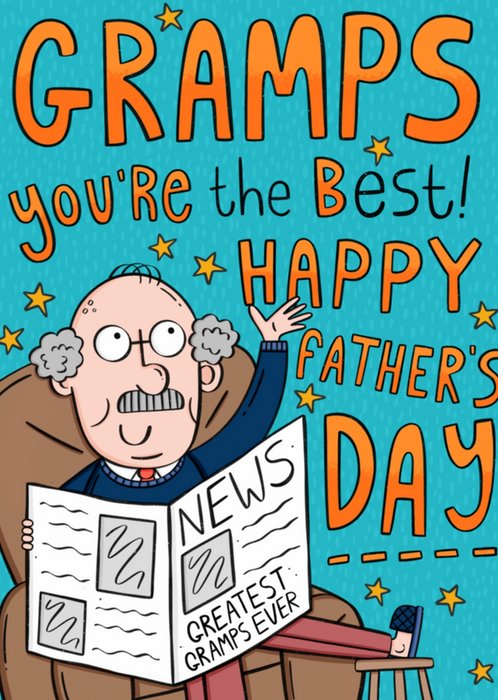 Greetz | Vaderdagkaart | opa | krant