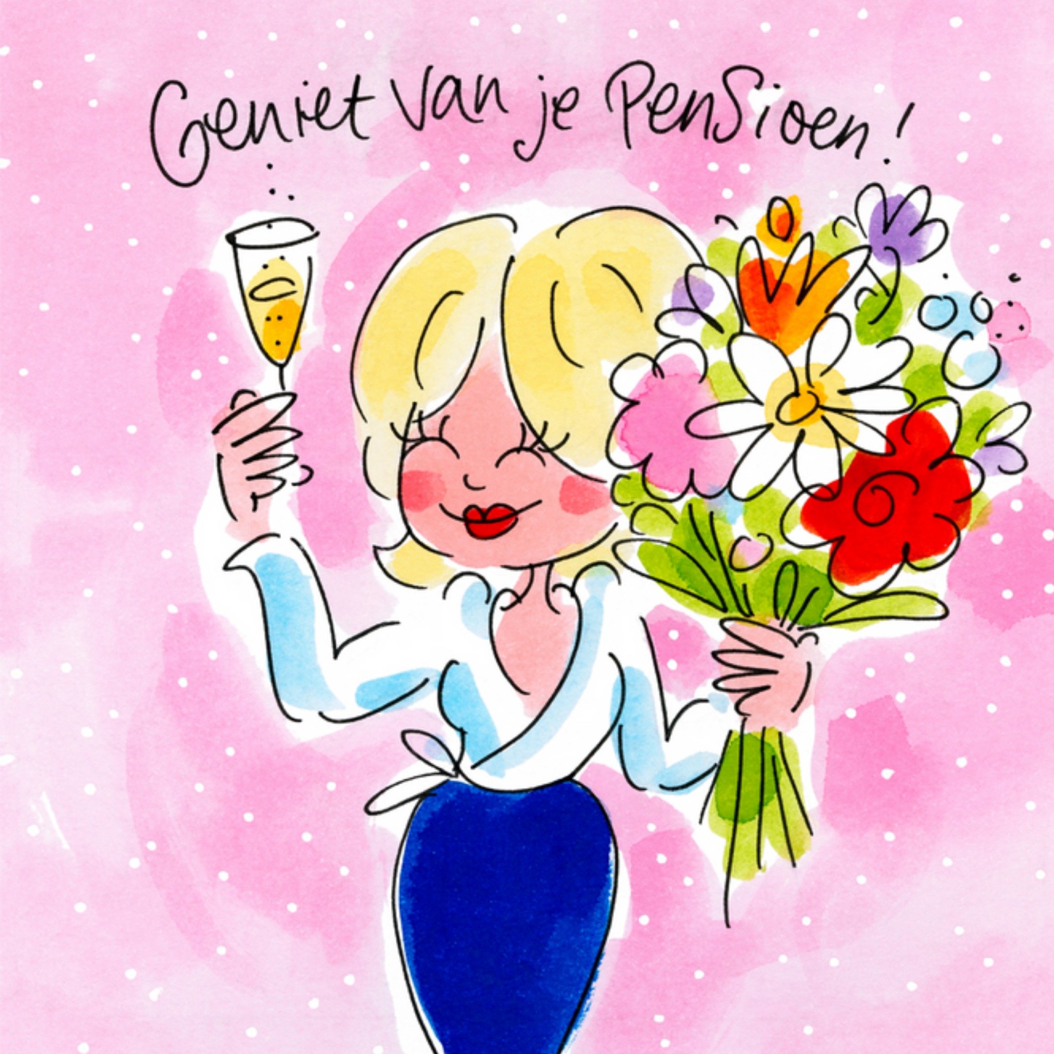 Blond Amsterdam - Pensioen kaart - illustratie 63