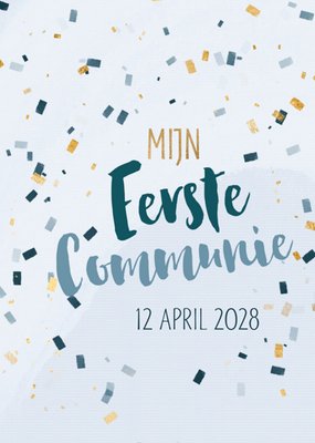 Greetz | Uitnodiging Communie | confetti