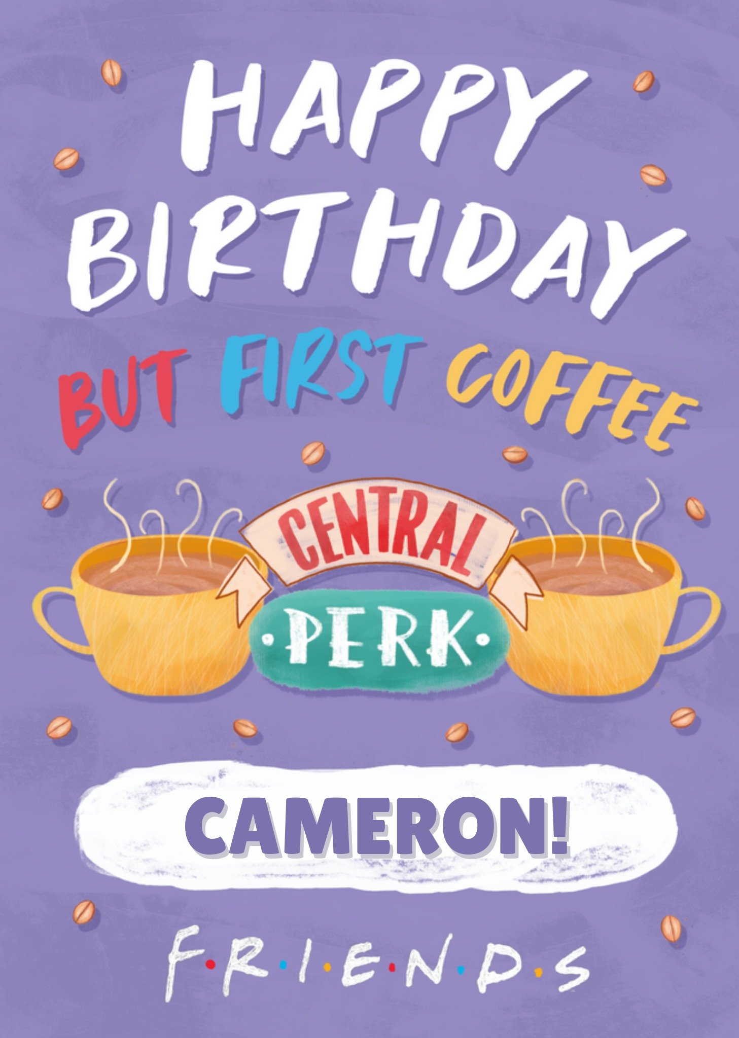 Friends - Verjaardagskaart - Central Perk - Met naam