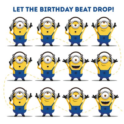 Minions | Verjaardagskaart | Birthday beat