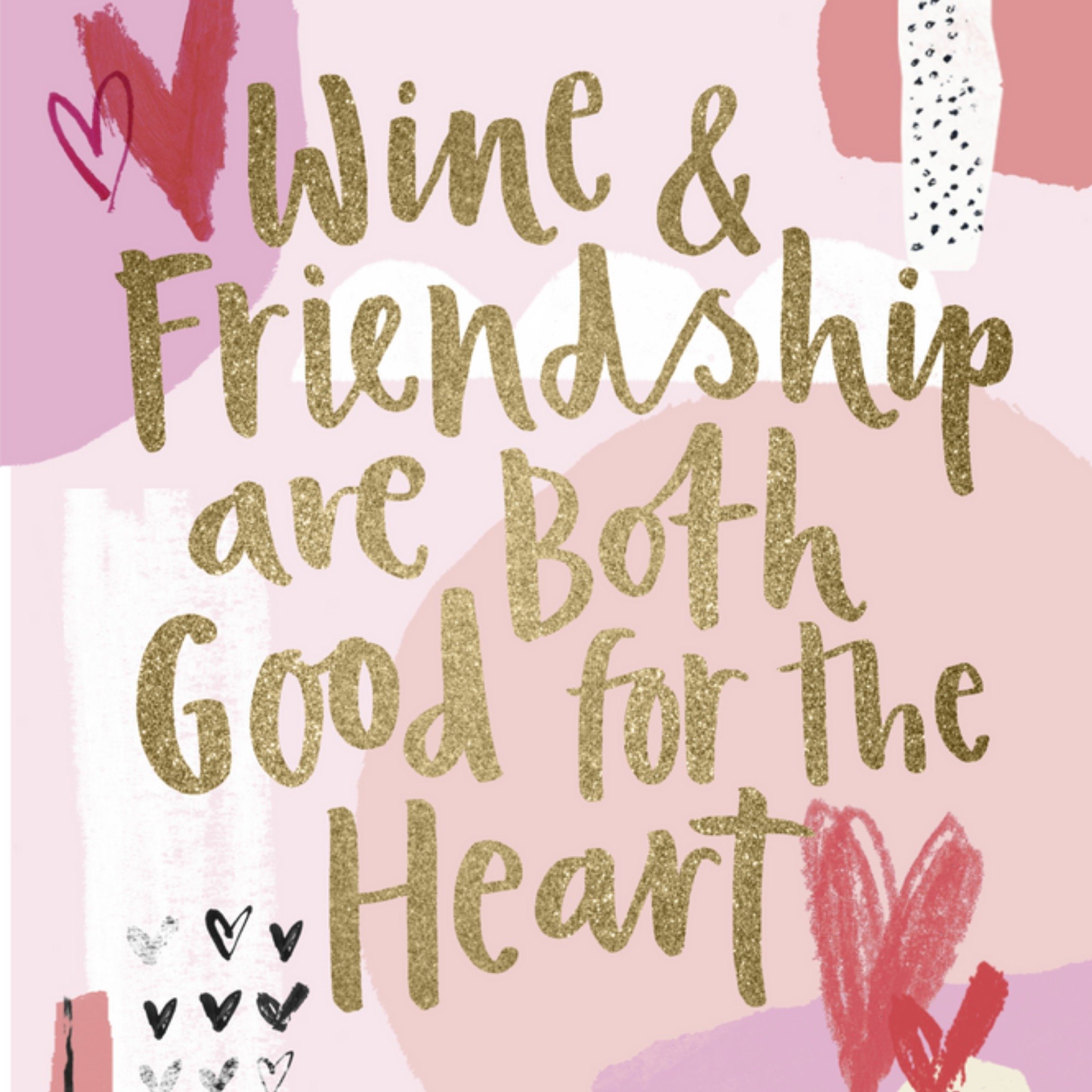 UK Greetings - Vriendschapskaart - Wijn