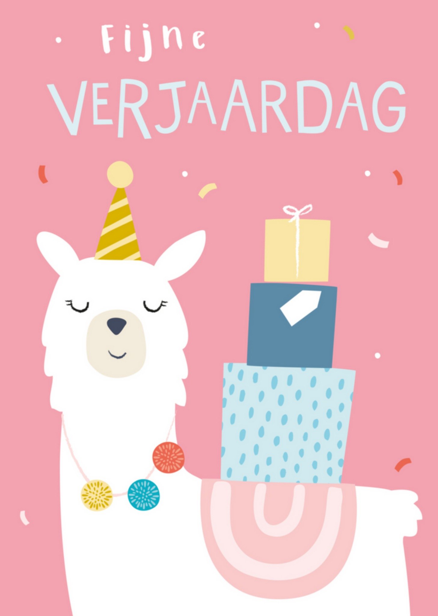 Klara Hawkins - Verjaardagskaart - alpaca