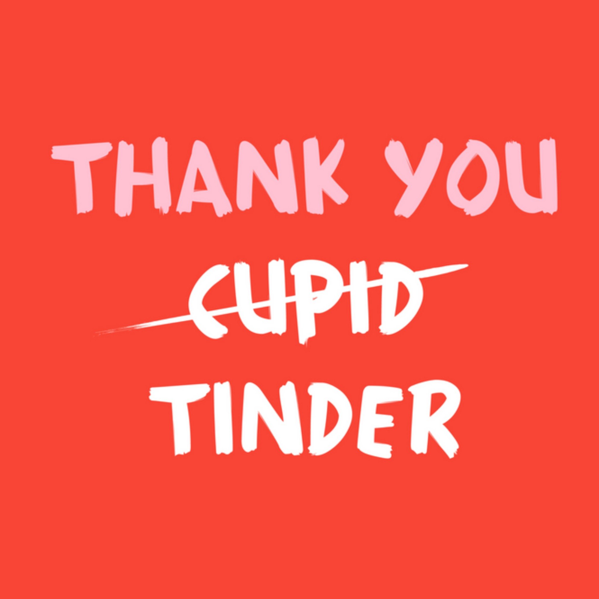 Valentijnskaart - Thank you tinder