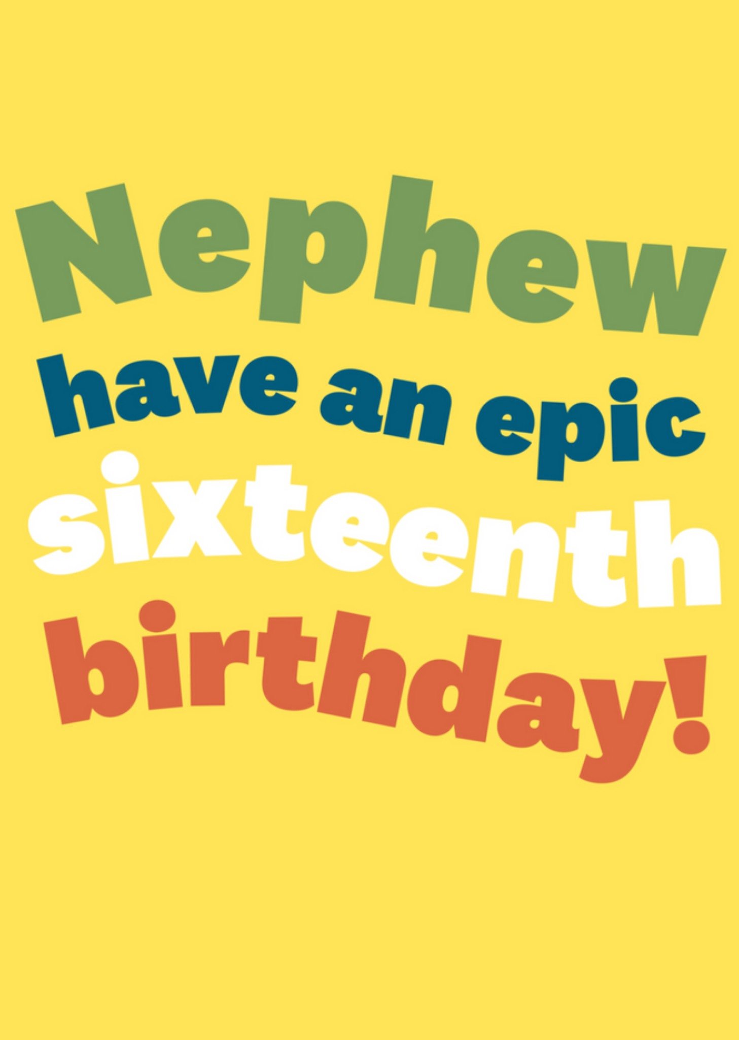 Verjaardagskaart - Epic sixteenth