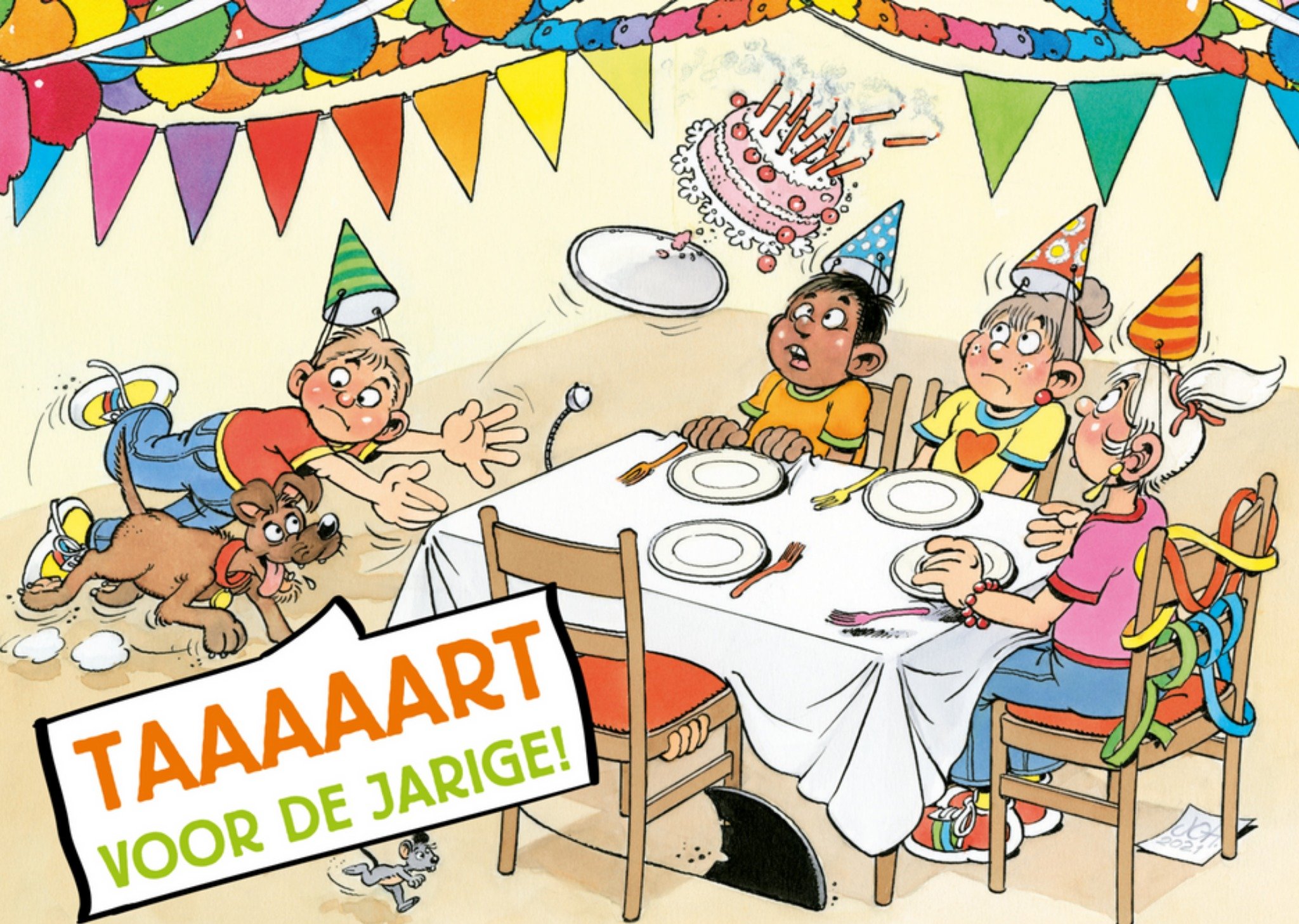 Jan van Haasteren Junior - Verjaardag - taart