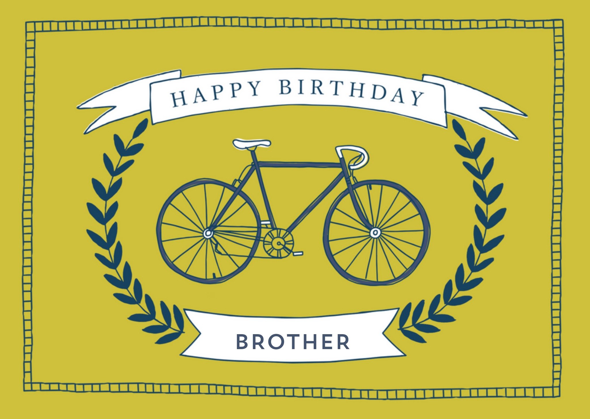 Verjaardagskaart - fiets