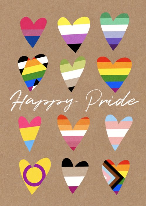 Greetz | Pride kaart | hartjes | kleurrijk