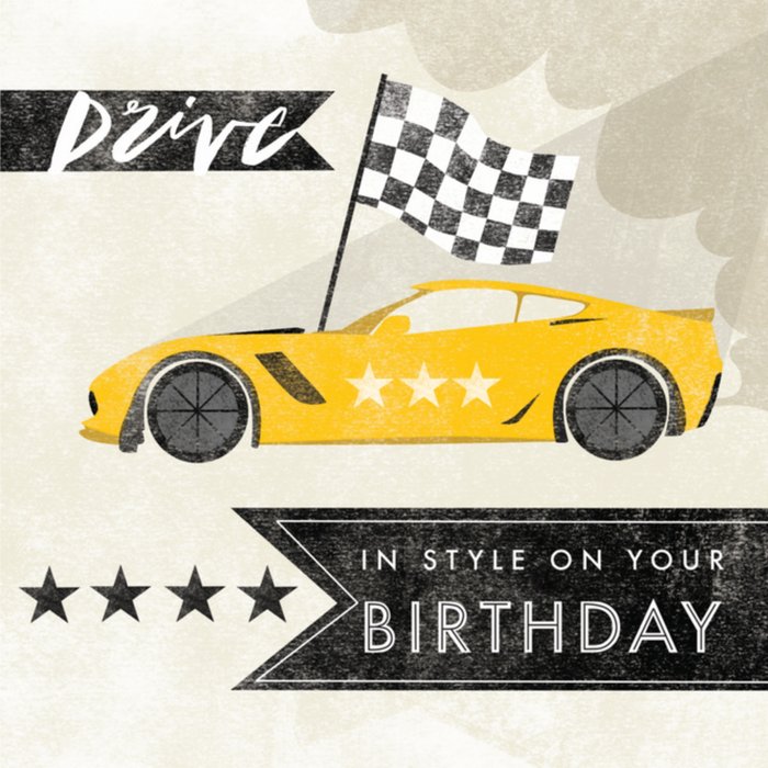 Greetz | Verjaardagskaart | coole auto