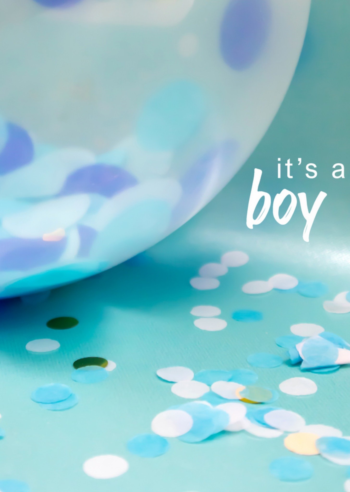 Photoflash - Geboortekaart - it's a boy